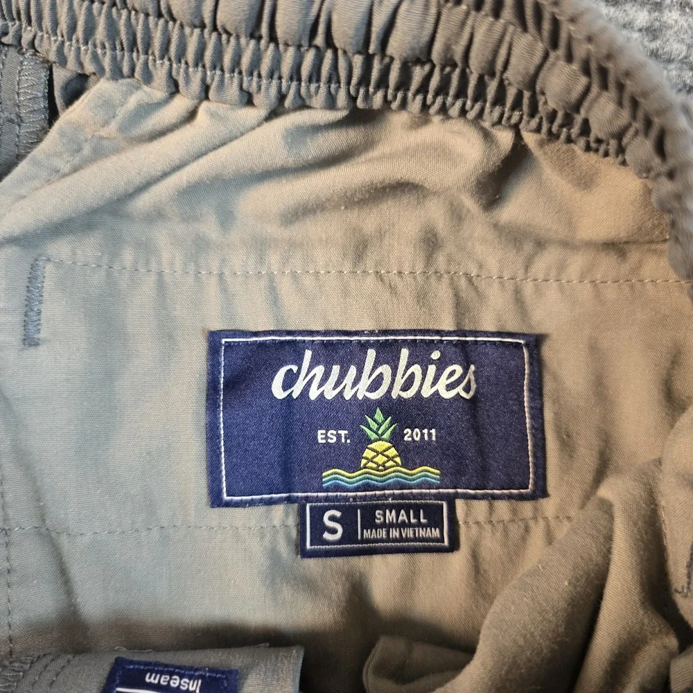 Chubbies Shorts Mens Small Gray Chino Everywear Summer Casual Stretch 6 Inch
